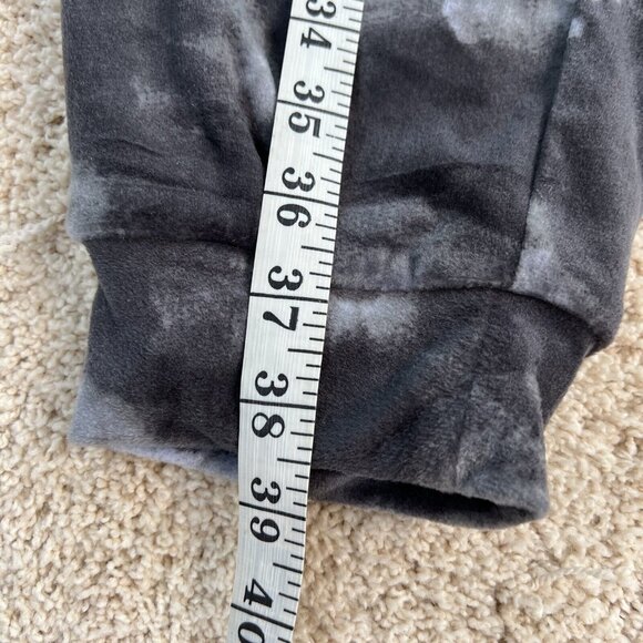 THREE DOTS Pajama Set Womans M Purple Gray Black knit Velour Lounge Stretch NWT - Picture 13 of 16